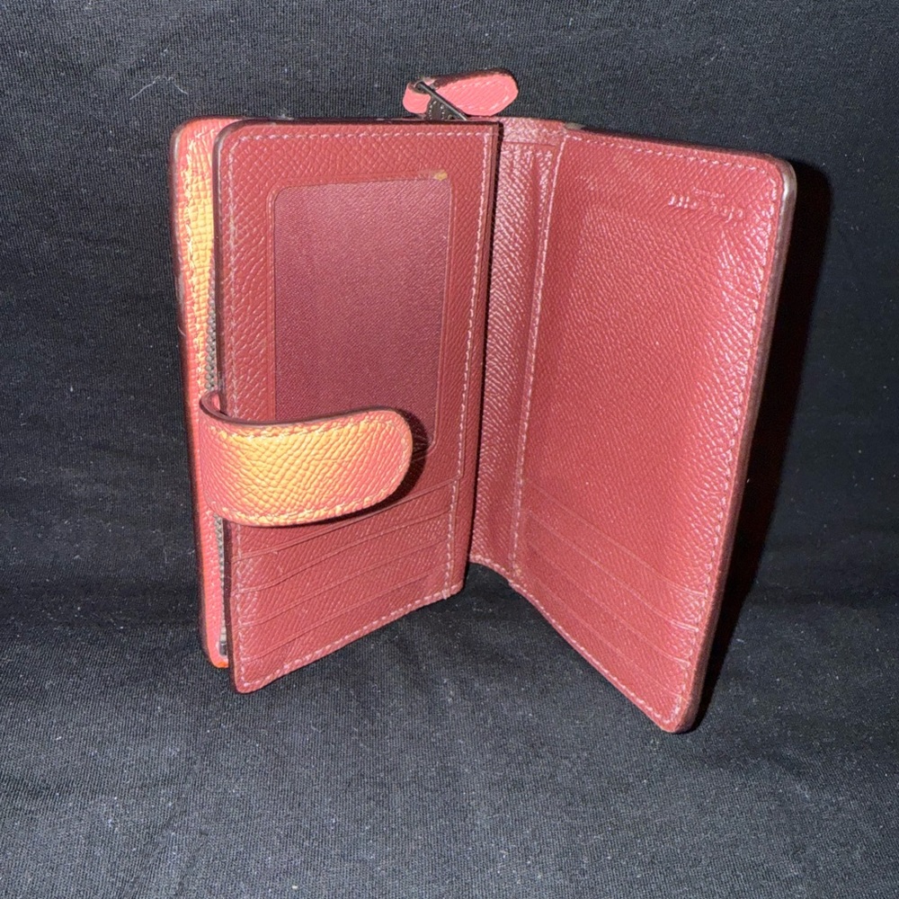 Coach Coral Leather Satchel and Matching Wallet - Picture 11 of 16